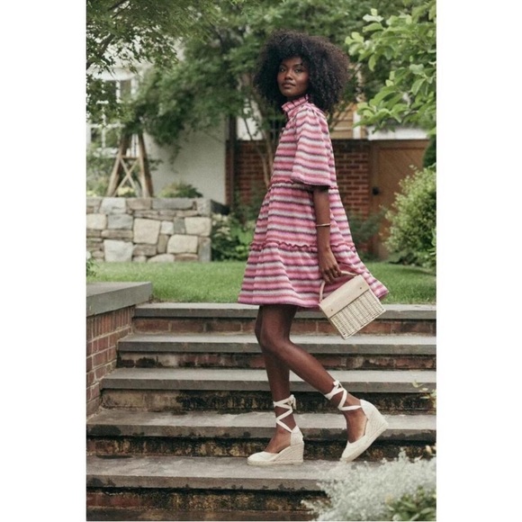 Tuckernuck NEW Pink Chevron Knit Stripe Crawford Relaxed Fit Mini Dress XXXL - Picture 8 of 11